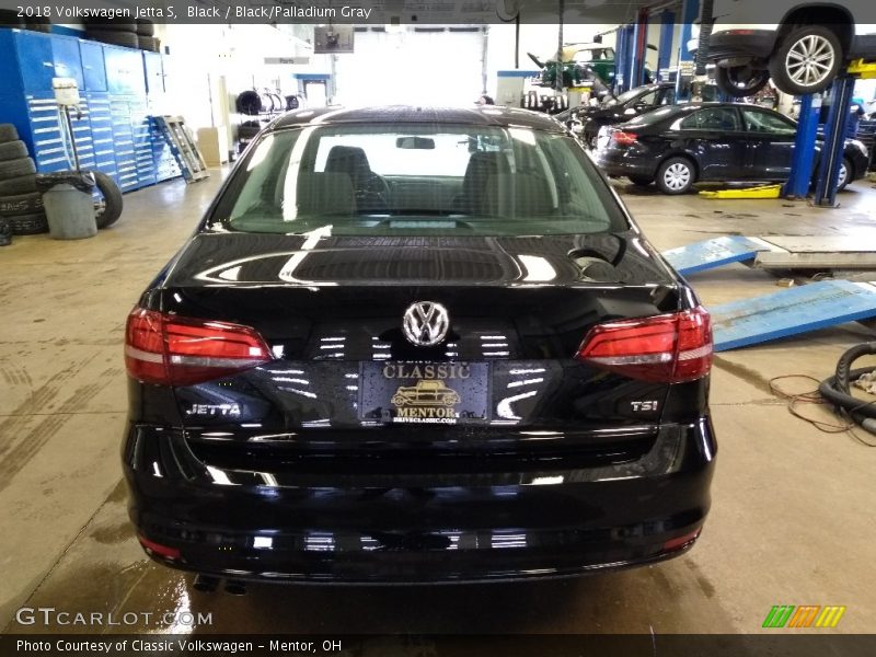 Black / Black/Palladium Gray 2018 Volkswagen Jetta S