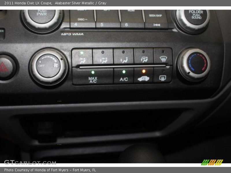Alabaster Silver Metallic / Gray 2011 Honda Civic LX Coupe