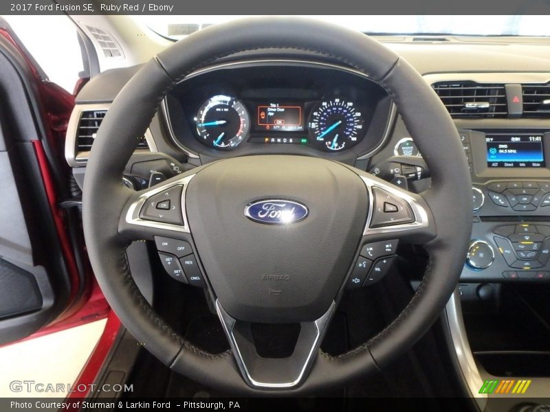 Ruby Red / Ebony 2017 Ford Fusion SE