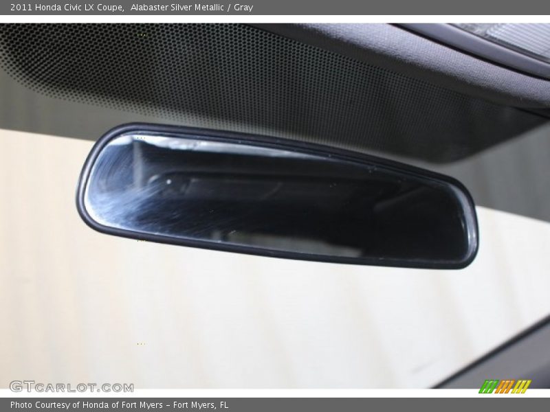 Alabaster Silver Metallic / Gray 2011 Honda Civic LX Coupe