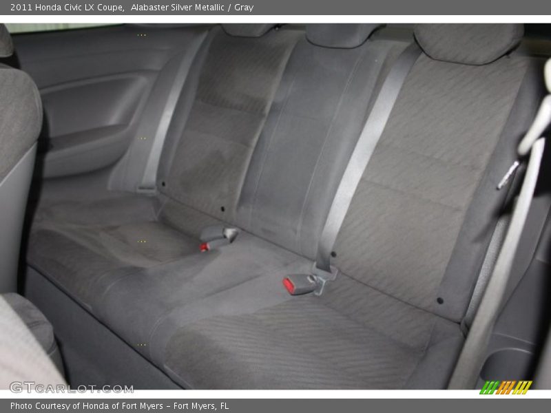 Alabaster Silver Metallic / Gray 2011 Honda Civic LX Coupe