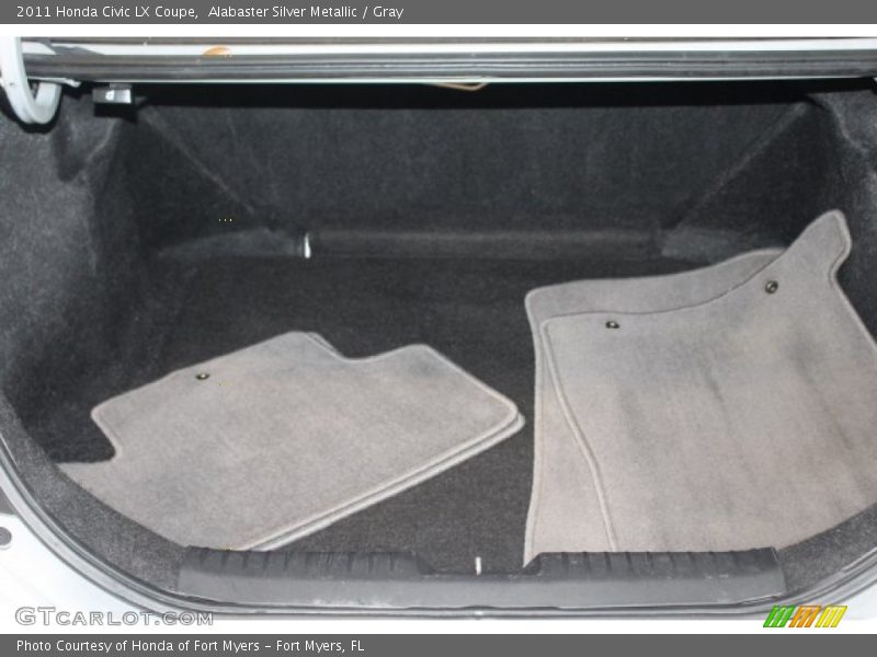Alabaster Silver Metallic / Gray 2011 Honda Civic LX Coupe