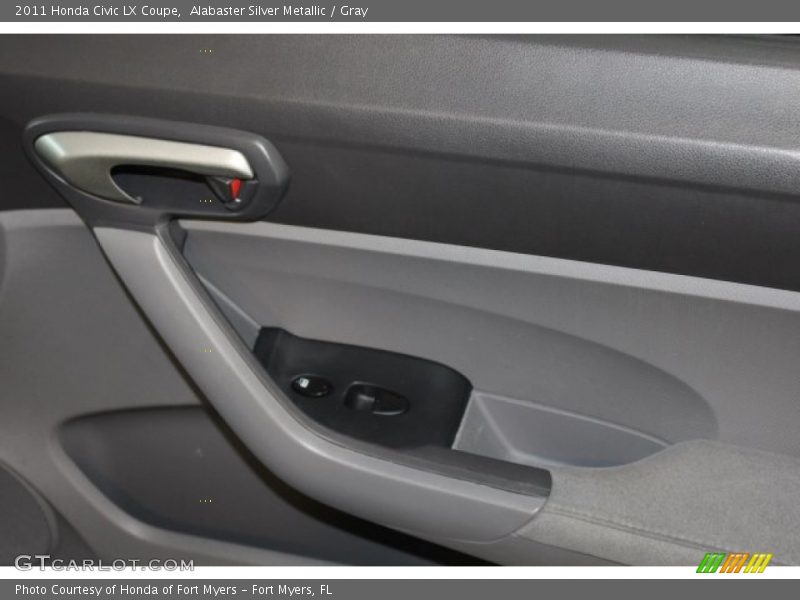 Alabaster Silver Metallic / Gray 2011 Honda Civic LX Coupe
