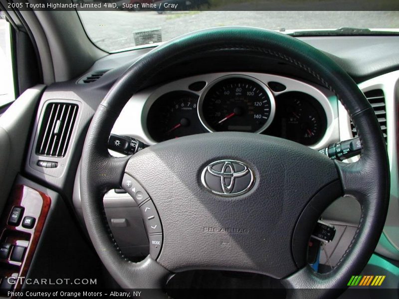 Super White / Gray 2005 Toyota Highlander Limited 4WD