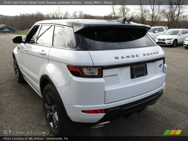 Yulong White / Ebony 2018 Land Rover Range Rover Evoque Landmark Edition