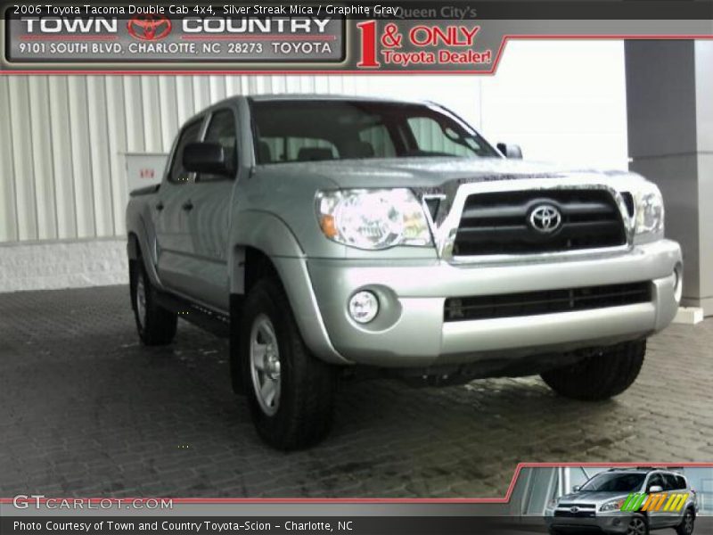 Silver Streak Mica / Graphite Gray 2006 Toyota Tacoma Double Cab 4x4