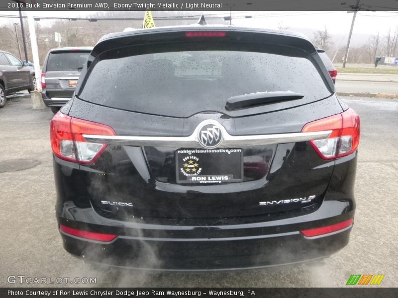 Ebony Twilight Metallic / Light Neutral 2016 Buick Envision Premium AWD
