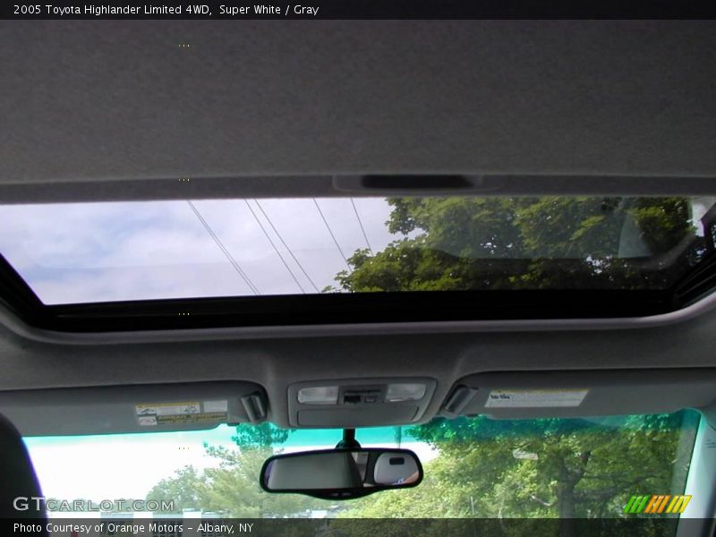 Super White / Gray 2005 Toyota Highlander Limited 4WD