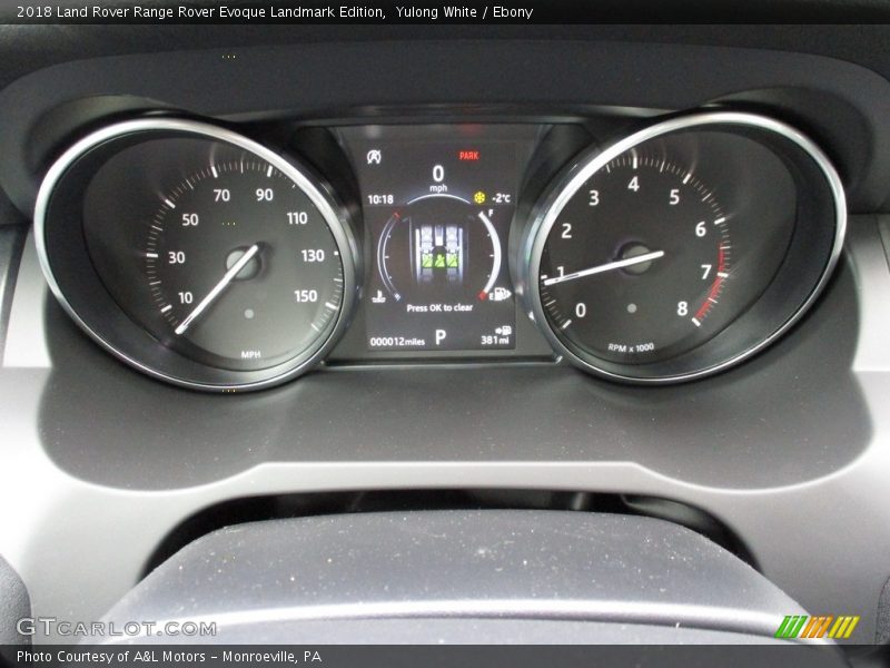 Yulong White / Ebony 2018 Land Rover Range Rover Evoque Landmark Edition