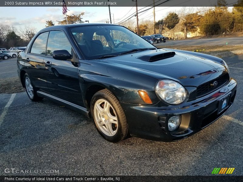 Midnight Black Pearl / Black 2003 Subaru Impreza WRX Sedan