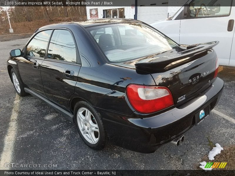 Midnight Black Pearl / Black 2003 Subaru Impreza WRX Sedan