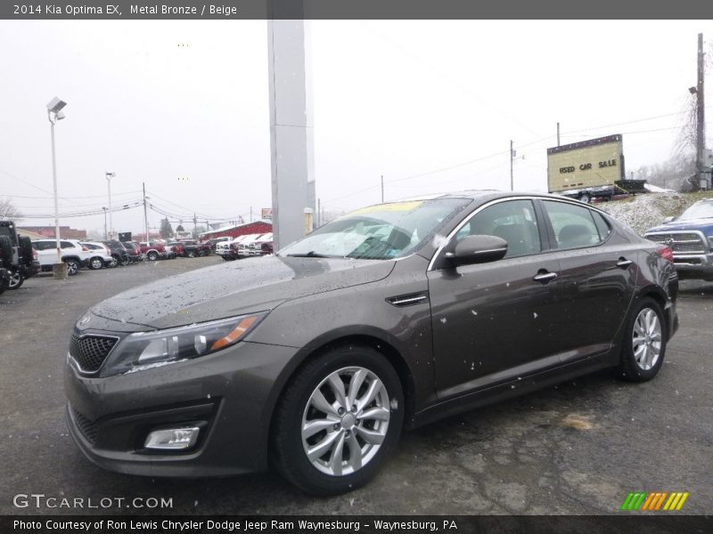 Metal Bronze / Beige 2014 Kia Optima EX