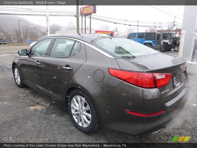 Metal Bronze / Beige 2014 Kia Optima EX