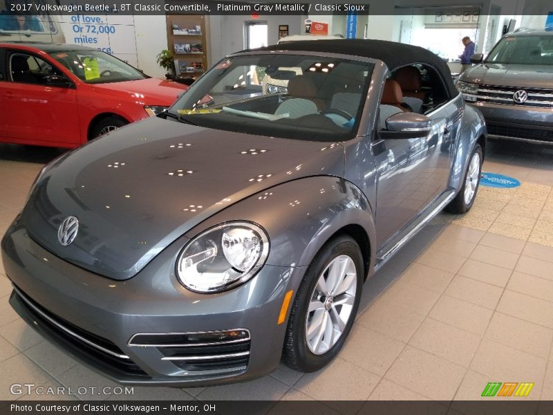 Platinum Gray Metallic / Classic Sioux 2017 Volkswagen Beetle 1.8T Classic Convertible