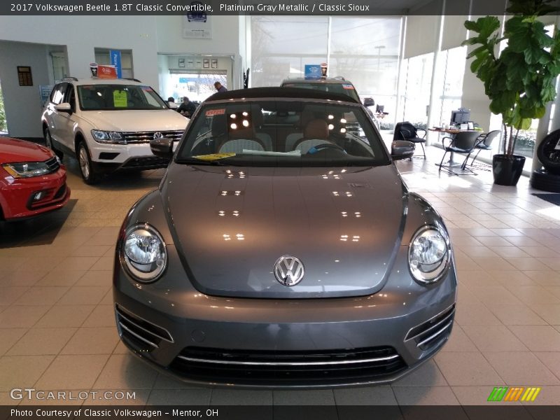 Platinum Gray Metallic / Classic Sioux 2017 Volkswagen Beetle 1.8T Classic Convertible