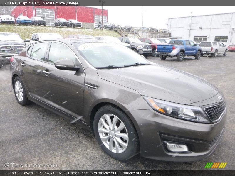 Metal Bronze / Beige 2014 Kia Optima EX