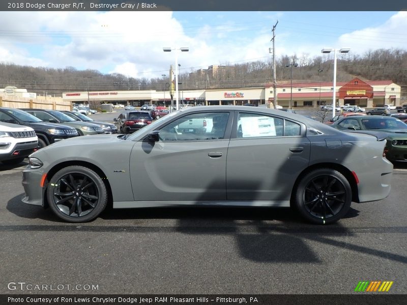 Destroyer Gray / Black 2018 Dodge Charger R/T