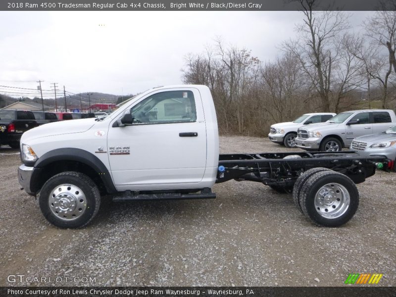  2018 4500 Tradesman Regular Cab 4x4 Chassis Bright White