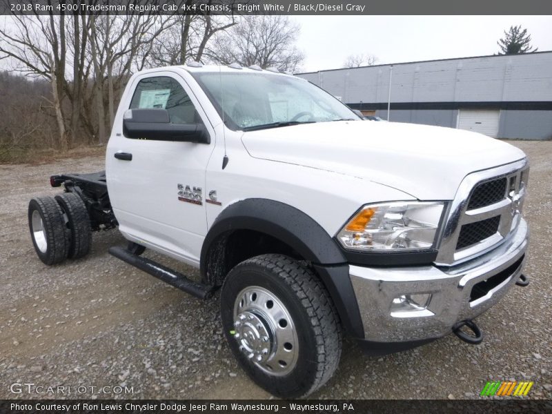 Bright White / Black/Diesel Gray 2018 Ram 4500 Tradesman Regular Cab 4x4 Chassis