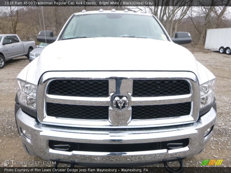 Bright White / Black/Diesel Gray 2018 Ram 4500 Tradesman Regular Cab 4x4 Chassis