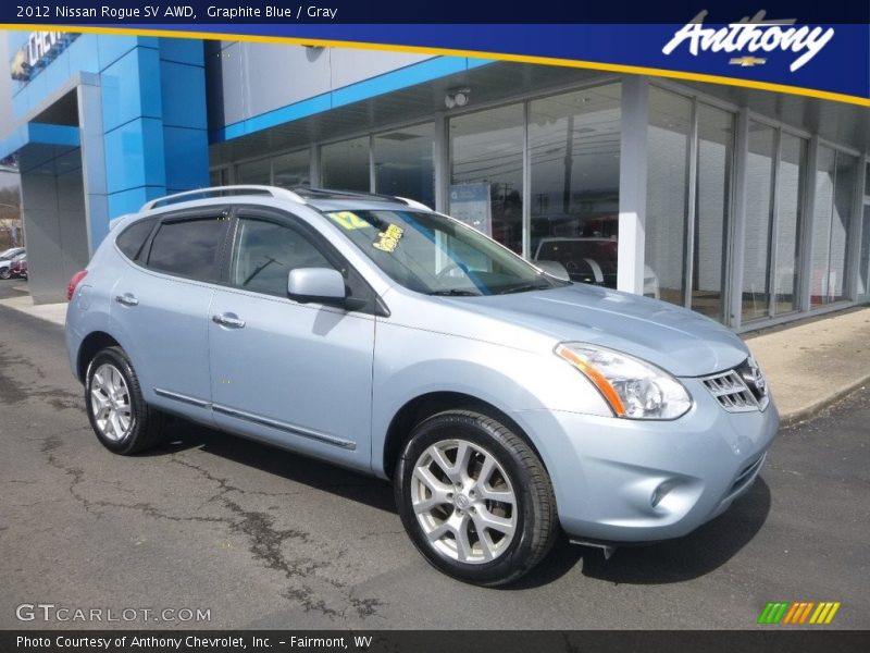 Graphite Blue / Gray 2012 Nissan Rogue SV AWD