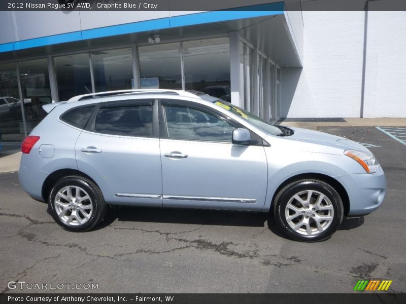 Graphite Blue / Gray 2012 Nissan Rogue SV AWD