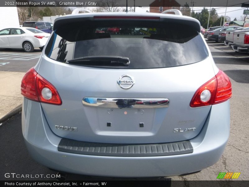 Graphite Blue / Gray 2012 Nissan Rogue SV AWD