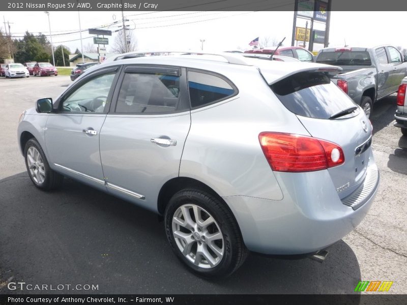 Graphite Blue / Gray 2012 Nissan Rogue SV AWD