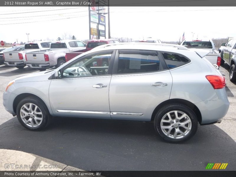 Graphite Blue / Gray 2012 Nissan Rogue SV AWD