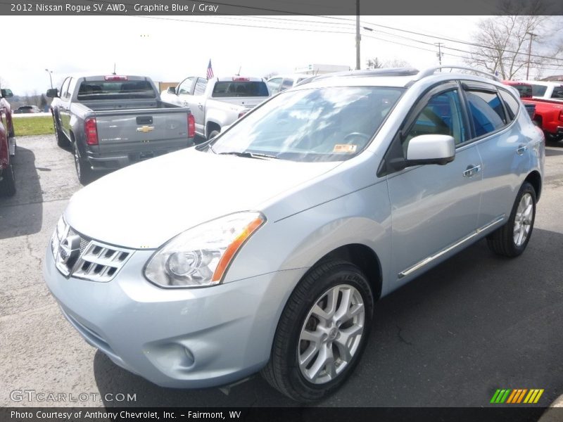 Graphite Blue / Gray 2012 Nissan Rogue SV AWD