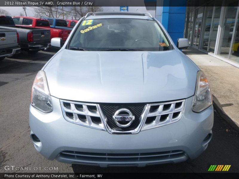 Graphite Blue / Gray 2012 Nissan Rogue SV AWD