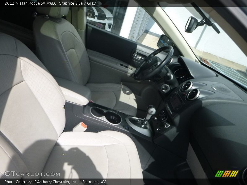 Graphite Blue / Gray 2012 Nissan Rogue SV AWD