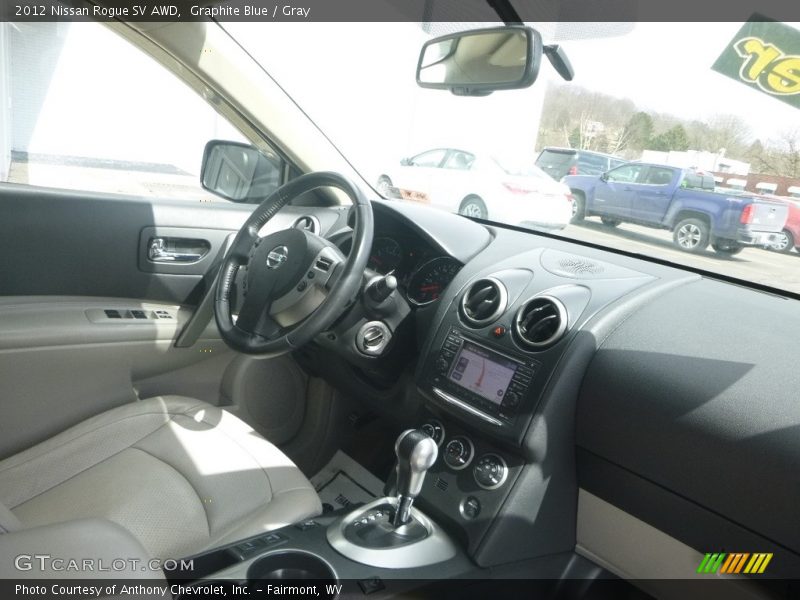 Graphite Blue / Gray 2012 Nissan Rogue SV AWD
