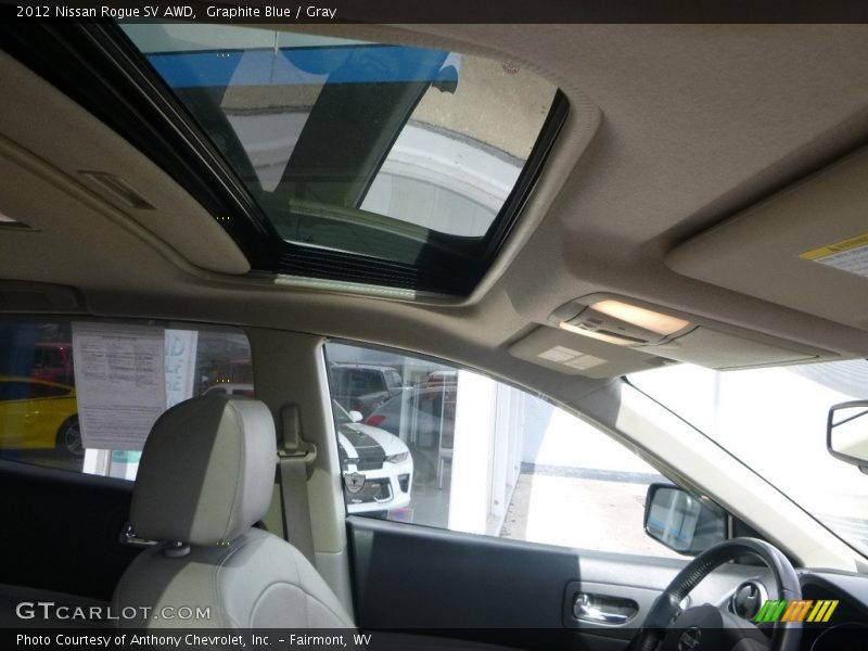Graphite Blue / Gray 2012 Nissan Rogue SV AWD