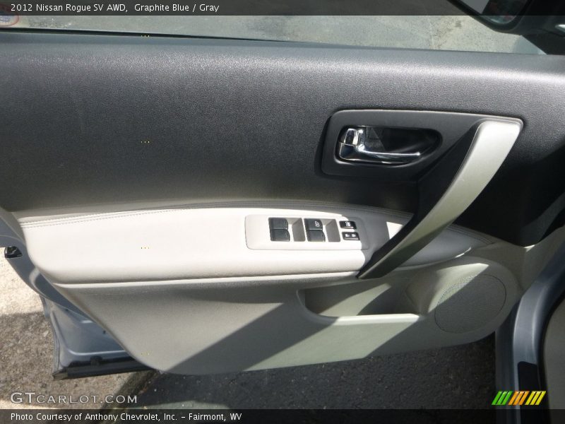 Graphite Blue / Gray 2012 Nissan Rogue SV AWD