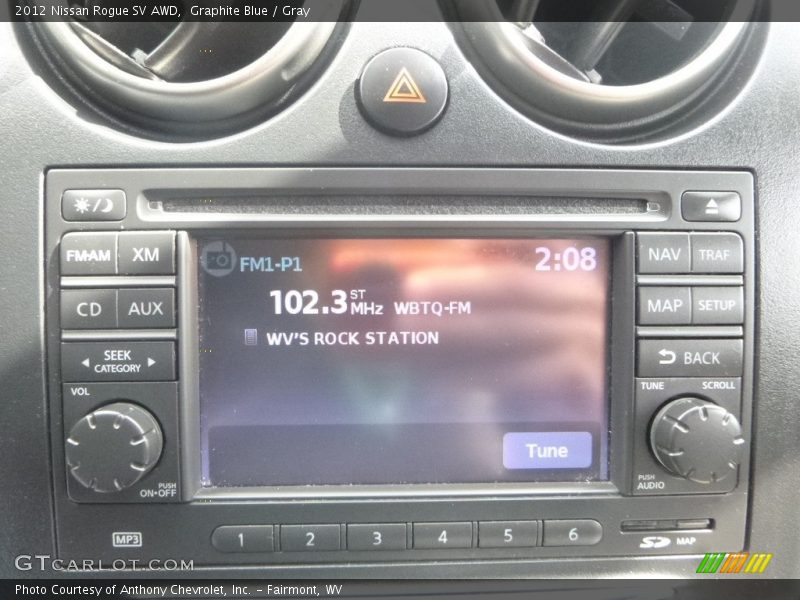 Graphite Blue / Gray 2012 Nissan Rogue SV AWD