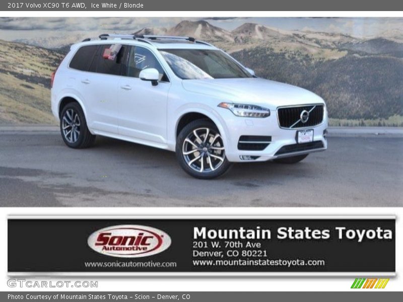 Ice White / Blonde 2017 Volvo XC90 T6 AWD