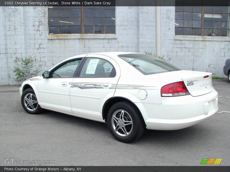 Stone White / Dark Slate Gray 2002 Chrysler Sebring LX Sedan