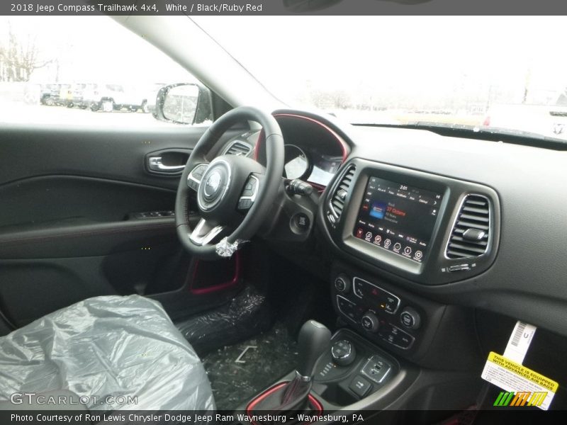White / Black/Ruby Red 2018 Jeep Compass Trailhawk 4x4