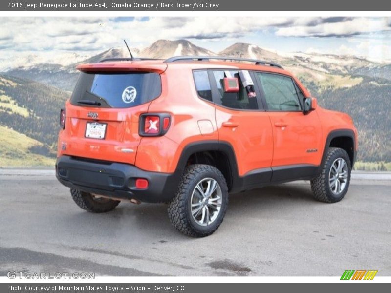 Omaha Orange / Bark Brown/Ski Grey 2016 Jeep Renegade Latitude 4x4