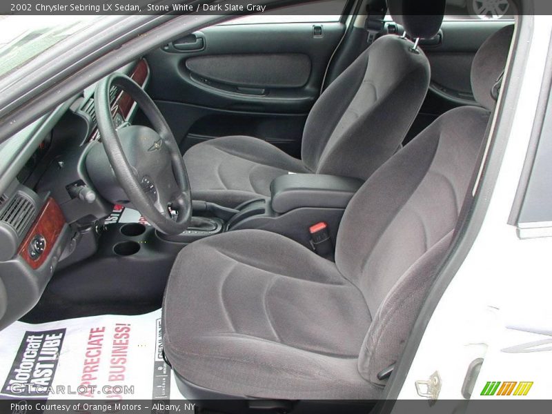 Stone White / Dark Slate Gray 2002 Chrysler Sebring LX Sedan