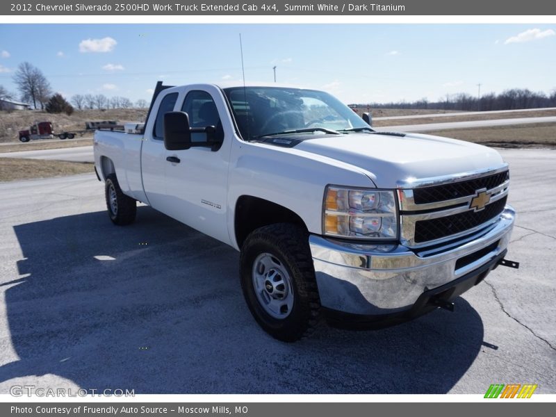 Summit White / Dark Titanium 2012 Chevrolet Silverado 2500HD Work Truck Extended Cab 4x4