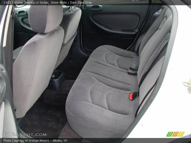 Stone White / Dark Slate Gray 2002 Chrysler Sebring LX Sedan