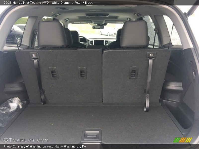 White Diamond Pearl / Black 2018 Honda Pilot Touring AWD