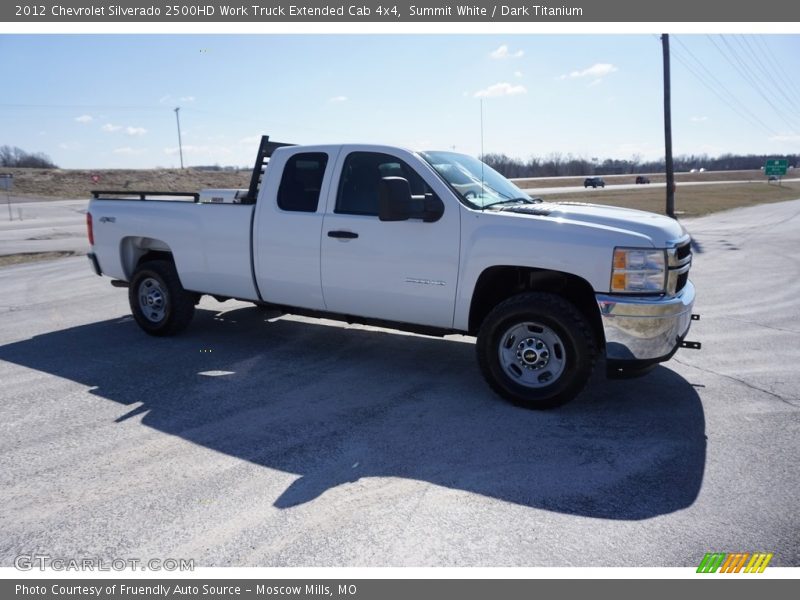 Summit White / Dark Titanium 2012 Chevrolet Silverado 2500HD Work Truck Extended Cab 4x4