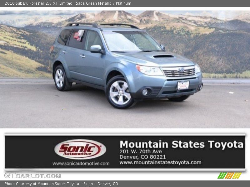 Sage Green Metallic / Platinum 2010 Subaru Forester 2.5 XT Limited