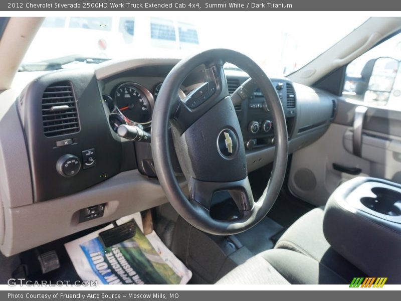 Summit White / Dark Titanium 2012 Chevrolet Silverado 2500HD Work Truck Extended Cab 4x4