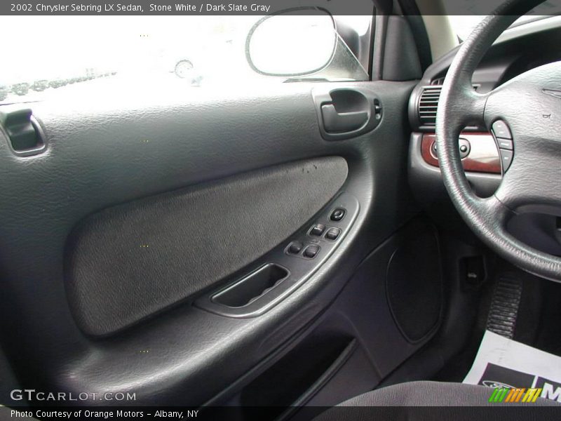 Stone White / Dark Slate Gray 2002 Chrysler Sebring LX Sedan