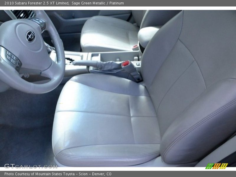 Sage Green Metallic / Platinum 2010 Subaru Forester 2.5 XT Limited