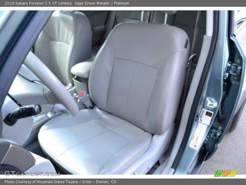 Sage Green Metallic / Platinum 2010 Subaru Forester 2.5 XT Limited